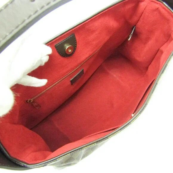 LOUIS VUITTON Authentic Brown Damier Shoulder Bag - Picture 3 of 11